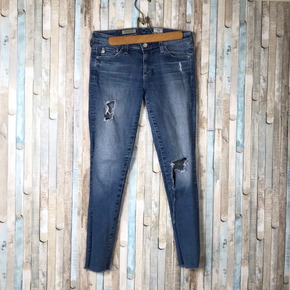 AG Jeans 27 The Legging Skinny 18 Years Destroyed - Picture 2 of 8